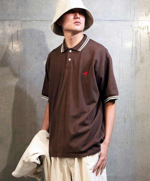 Le Pigeon Voyageur ポロシャツ 「Le Voyageur」ワンポイント 刺繍
