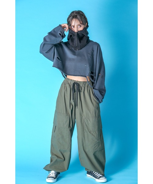ネックウォーマー スヌード an meets zakka 起毛ジップフード