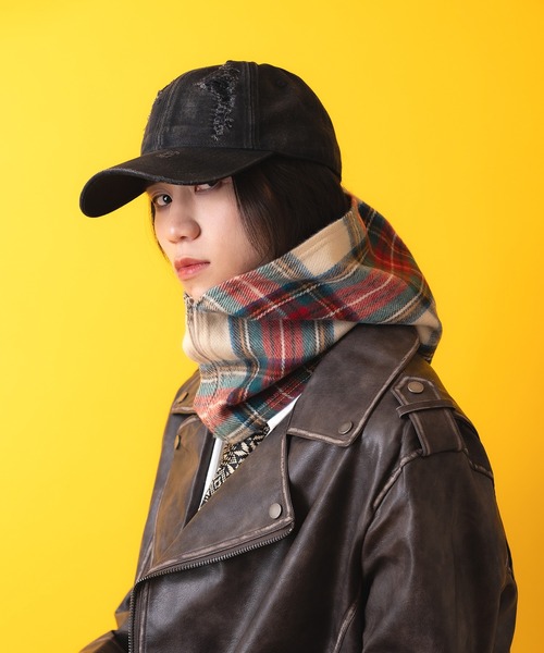 ネックウォーマー スヌード an meets zakka 起毛ジップフード