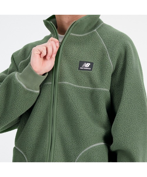 美品  New Balance フリースフルジップ Athletics アウター ブルゾン ウォーキング・ランニングウェア