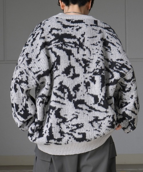 Confirm（コンファーム） カーディガン ビッグシルエット 柄アソート