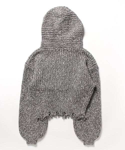 AMAIL コンパクトミニニット AMAIL（アマイル） ニット セーター Mix bulky hood knit レディース