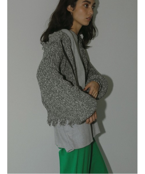 AMAIL（アマイル） ニット セーター Mix bulky hood knit レディース