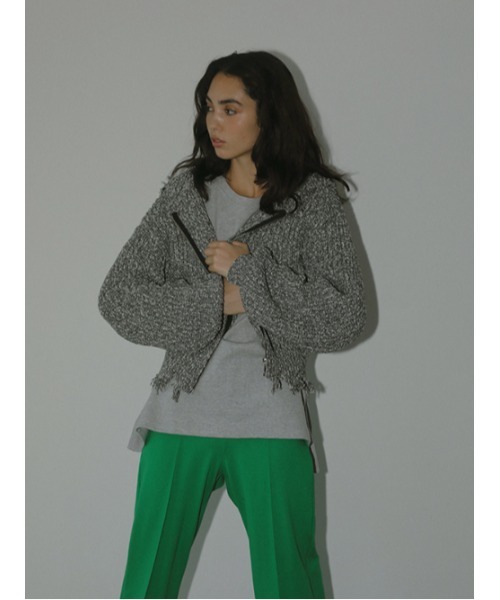 AMAIL コンパクトミニニット AMAIL（アマイル） ニット セーター Mix bulky hood knit レディース