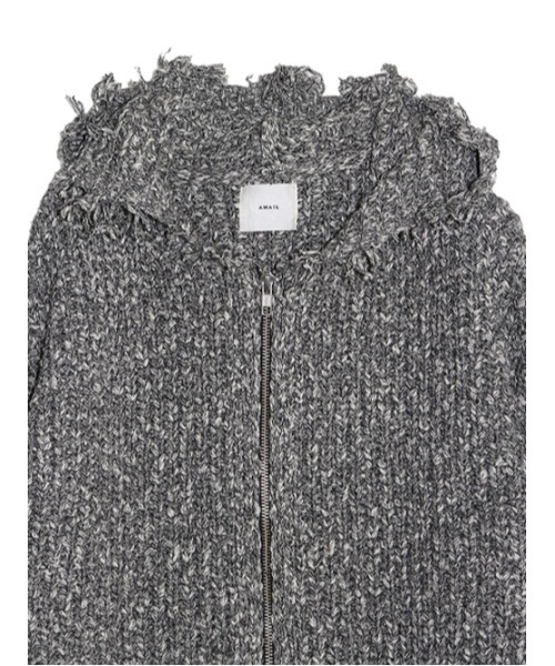 AMAIL コンパクトミニニット AMAIL（アマイル） ニット セーター Mix bulky hood knit レディース