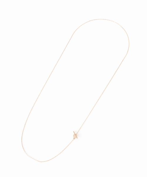 Lilas Tバーラディアントチェーン60センチネックレス Lilas ネックレス Tバーラディアントチェーン60cmネックレス K10