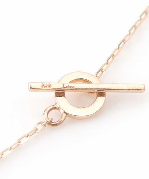 Lilas ネックレス Tバーラディアントチェーン60cmネックレス K10