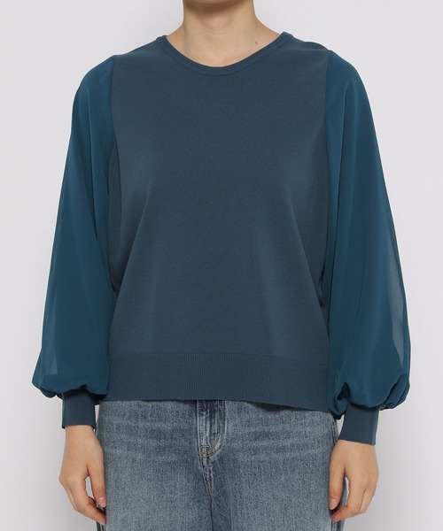 SPORTMAX CODE◆ニット・セーター(厚手)/S/レーヨン/BLU/無地 ホールガーメントニット (WAVEロゴ) [全5色] – muta Online Store