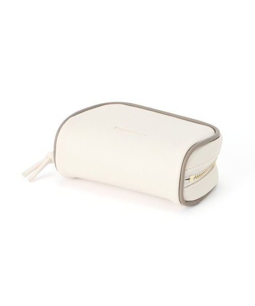 ベージュ　ポーチ　専用 ヴィーガンレザー シボ加工 ガジェットポーチ – COVERARY
