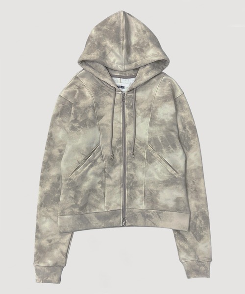 トップス viavanda RUST DOUBLE ZIP HOODIE RUST DOUBLE ZIP HOODIE / GRAY – VIAVANDA