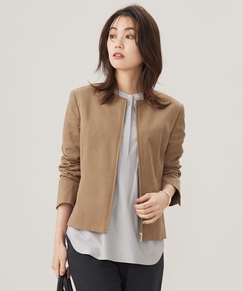 j PRESS✨新品タグあり❣️シルセームスエード　ブルゾン J.PRESS｜【洗える】シルセームスエード ブルゾン | Rakuten