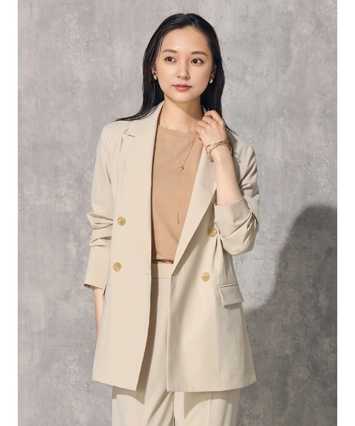 【美品】Beauty&Youth セットアップスーツ ダブル ベージュ 120100953107433.33.-_1.jpg