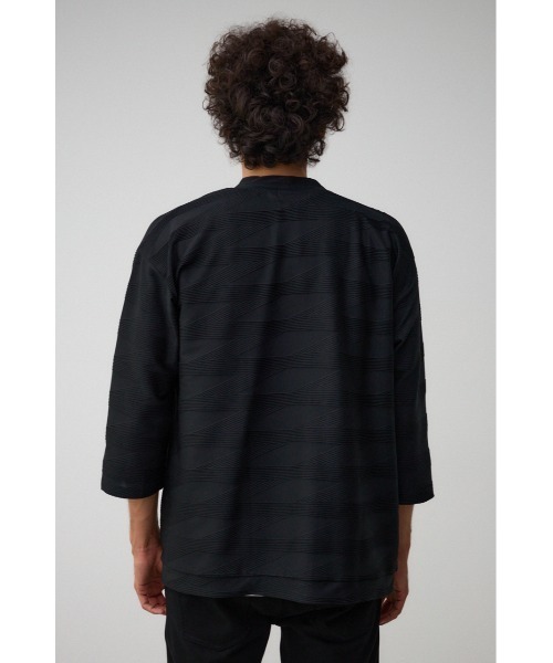AZUL BY MOUSSY カーディガン 5分袖ジャガードトッパー メンズ