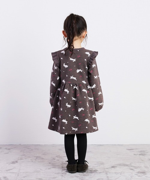 la poche biscuit（ラポシェビスキュイ） ワンピース うさぎ柄