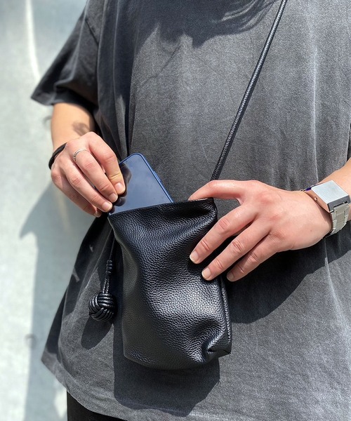 Port ショルダーバッグ レザー スマホ ミニ ショルダー バッグ