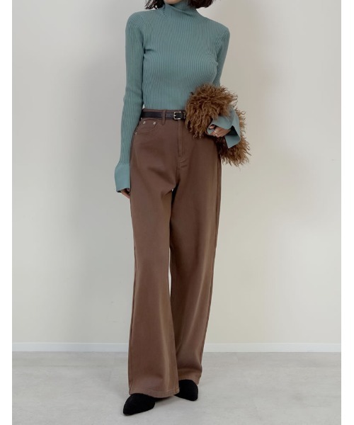 Re:EDIT（リエディ） パンツ 「低身長/高身長サイズ有」選べる無地or