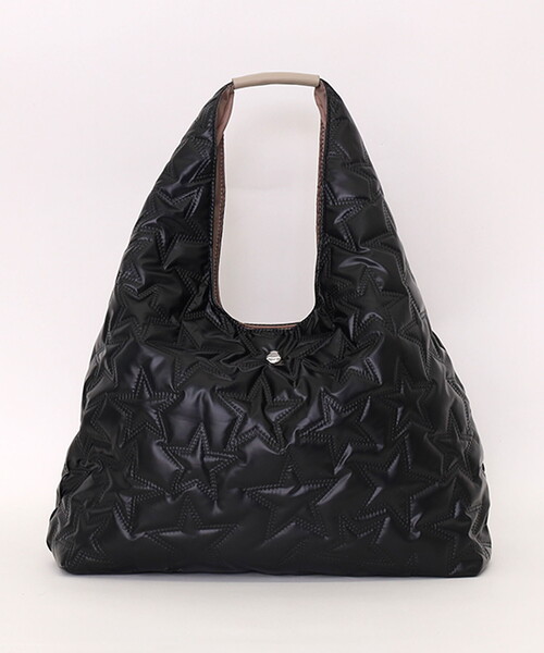 ブラック星柄キルティングバッグ COOCO（クーコ） ショルダーバッグ バッグ 星柄キルティングワン