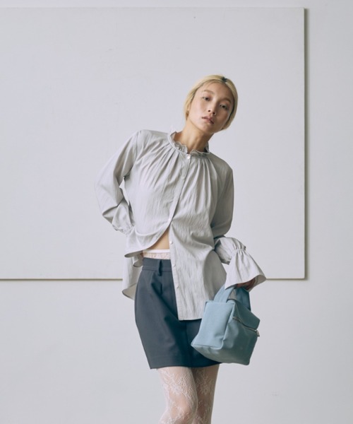 EN NEUME ブラウス シャツ Frill Neck Blouse レディース : ZOZOTOWN 