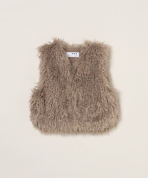 three dots（スリー ドッツ） ベスト ジレ ウェイビーファー