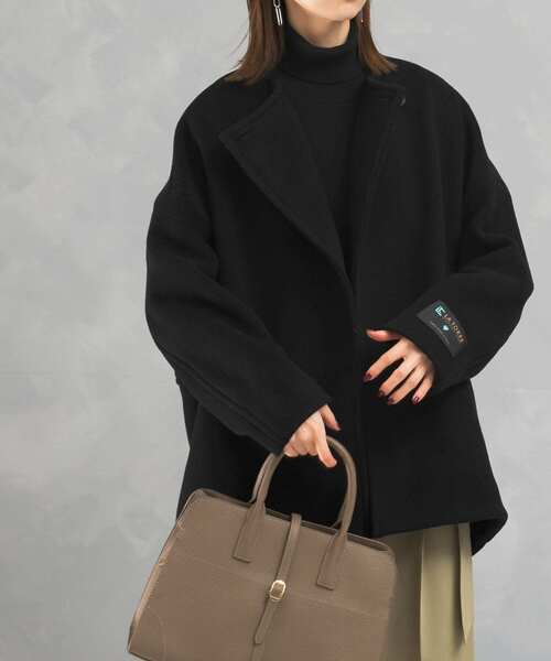 LA TORRE ノーカラーコクーンコート ノーカラーコート コート LaTorreノーカラーコート レディース