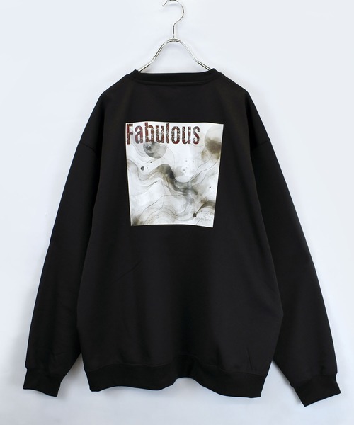 おしゃれスタ トレーナー スウェット cardboard knit crew neck design