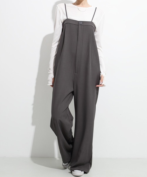 オールインワン 「選べる丈」落ち感オールインワン レディース