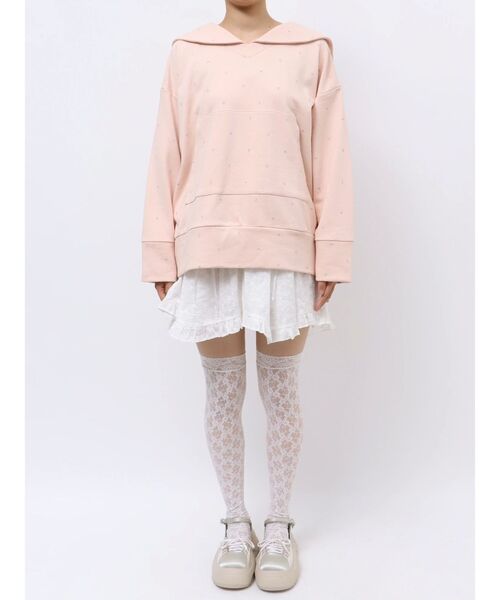 merry jenny petit flowerセーラースウェット merry jenny トレーナー スウェット petit flowerセーラー