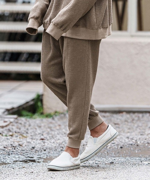 CAMBIO（カンビオ） パンツ mp13092- Dobby Jacquard Cut Sew Tapered