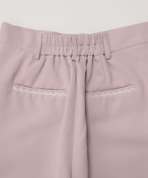 fitmore トリムテパードパンツ　Mサイズ Fit more パンツ レーストリムテーパードパンツ レディース