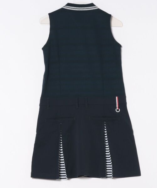 【S】 トミーヒルフィガー ゴルフ ノースリーブ コンビシャツワンピース TOMMY HILFIGER GOLF（トミー ヒルフィガー ゴルフ） ワンピース