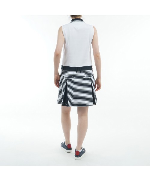 【S】 トミーヒルフィガー ゴルフ ノースリーブ コンビシャツワンピース TOMMY HILFIGER GOLF（トミー ヒルフィガー ゴルフ） ワンピース