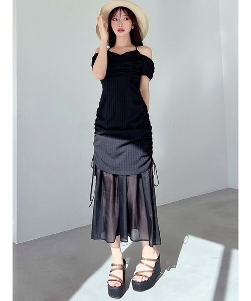 クリアウェッジサンダル　RESEXXY　Mサイズ RESEXXY（リゼクシー） サンダル クリアウェッジサンダル レディース