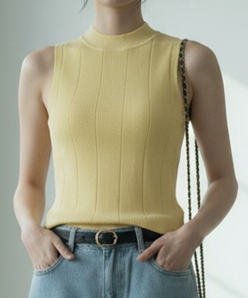 セーター、ノースリーブなど9点セット ニット セーター 「9色展開」一枚でも重ね着でも！季節の変わり目に