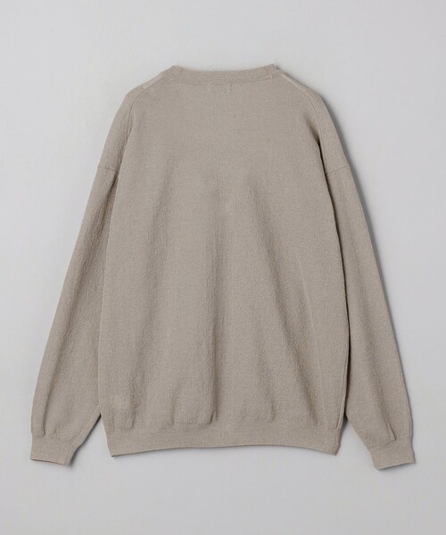 メンズ　UNITED ARROWS ホワイトVネックカーディガン セール】 リブジップ Vネック カーディガン -ウォッシャブル