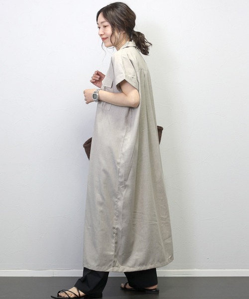 新品タグ付★LOROPIANA★リネン★ポケット★チュニック★ワンピース 楽天市場】綿100％ ロング Tシャツ ロンT ワンピース