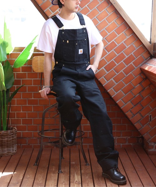 Carhartt　オーバーオール　ブラック　size28インチ Carhartt オーバーオール サロペット ダックオーバーオール