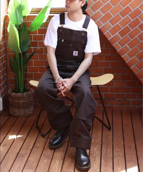 Carhartt ダークブラウン オーバーオール