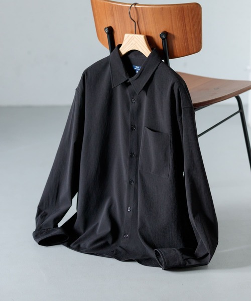 メンズ 長袖シャツ 無地長袖シャツ ルーズ 羽織り Q00519 ITEMS URBANRESEARCH シャツ 「セットアップ対応」ヨウリュウ