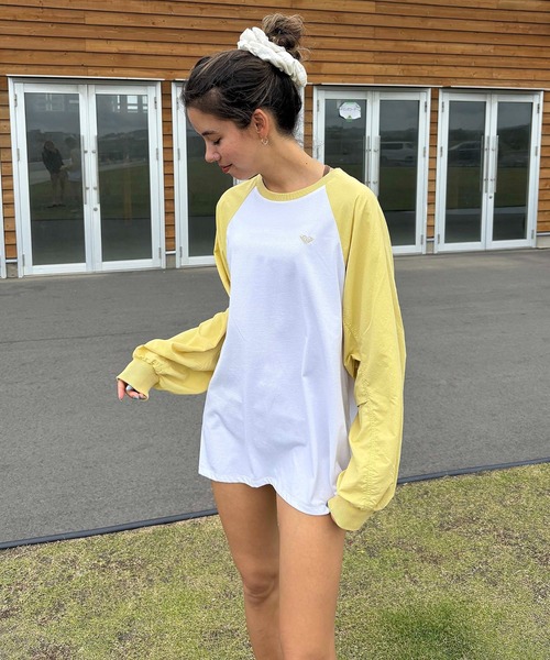 tシャツ LA PALMA /ロキシー水陸両用サンプロテクションラグランスリーブトップス（水着） レディース ROXY tシャツ LA PALMA /ロキシー水陸両用サンプロテクション