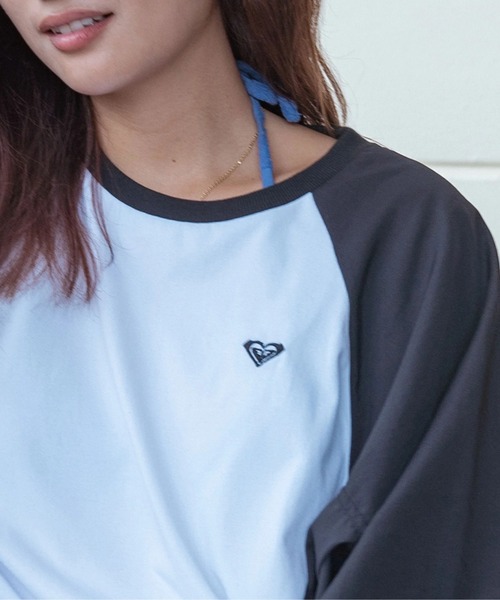 tシャツ LA PALMA /ロキシー水陸両用サンプロテクションラグランスリーブトップス（水着） レディース ROXY tシャツ LA PALMA /ロキシー水陸両用サンプロテクション