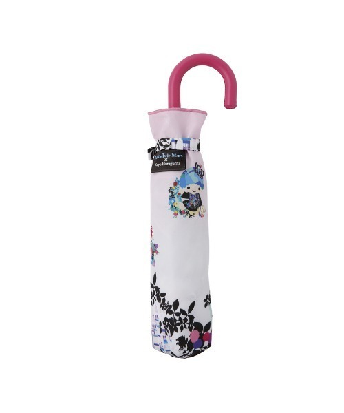 折りたたみ傘 サンリオ 手開き 55cm 6本骨 リトルツインスターズ 折りたたみ雨傘 Light Umbrella【リトルツインスターズ/スター