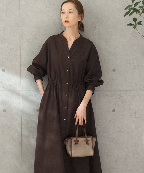 URBAN RESEARCH ROSSO WOMEN」 長袖ワンピース FREE ブラウン URBAN RESEARCH ROSSO WOMEN」 長袖ワンピース FREE ブラウン