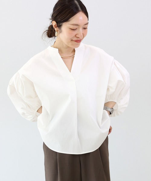Aletta vita ブラウス シャツ バルーンスリーブスキッパーブラウス