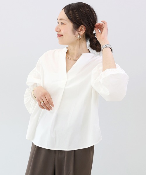 Aletta vita ブラウス シャツ バルーンスリーブスキッパーブラウス