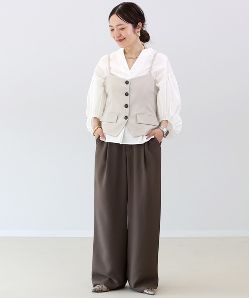 Aletta vita ブラウス シャツ バルーンスリーブスキッパーブラウス 