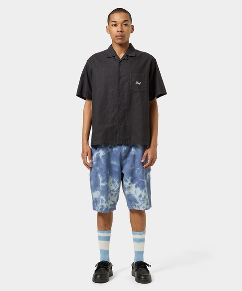 HUF パンツ GARDEN CENTER PIGMENT DYED WORK SHORT / ヘンプ