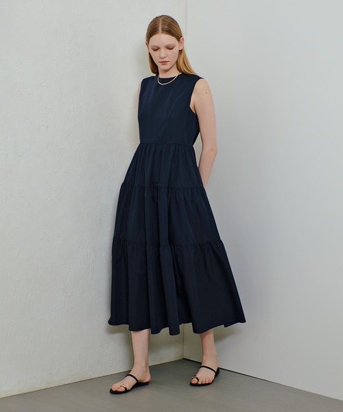 allureville タイプライターティアードワンピース allureville（アルアバイル） ワンピース タイプライターティアード
