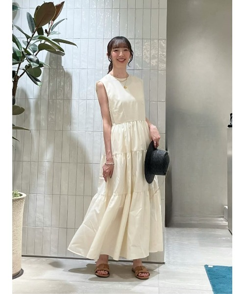 allureville ワンピース タイプライターティアードワンピース