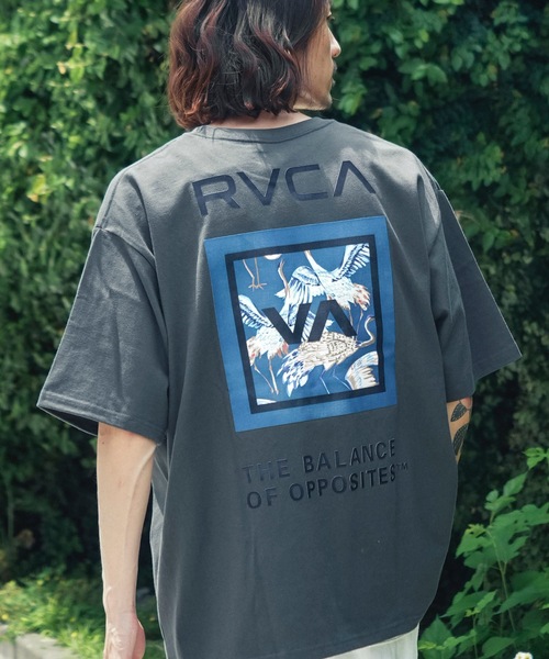 【RVCA】バックプリント コットン Tシャツ★カラー複数あり♪ org.jpg