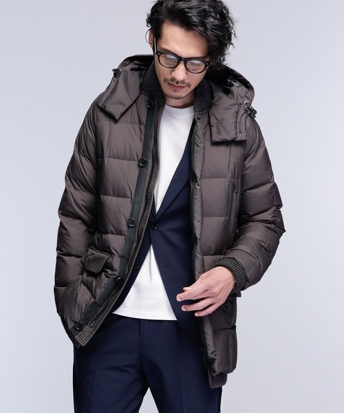 NANO universe 「NANO universe」 ダウンジャケット MEDIUM スミクロ